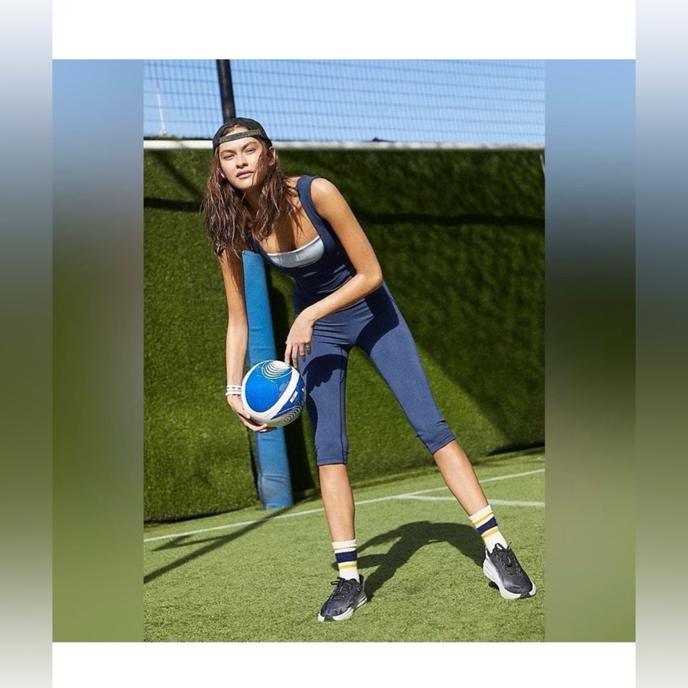 Free People Movement She's A Maniac Onesie Small